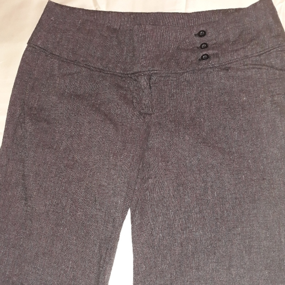 Chime gray womens dress pants w buttons